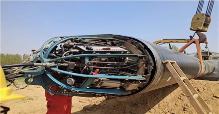 The middle section of the 3rd West to East gas pipeline participated by the Xionggu pipeline automatic welding machine has been completed!