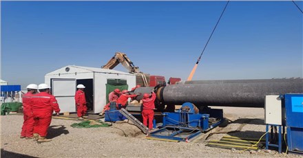 Xionggu pipeline automatic welding machine assists Jiaozhou Bay offshore natural gas pipeline project