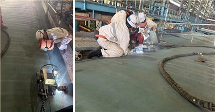 Xionggu's Curved-Surface Welding Robot Overcomes the Ship Hull 